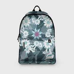 Рюкзак Цветы в узоре, цвет: 3D-принт — фото 2