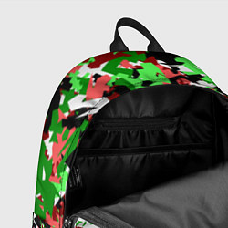Рюкзак Красно-зеленый камуфляж, цвет: 3D-принт — фото 2