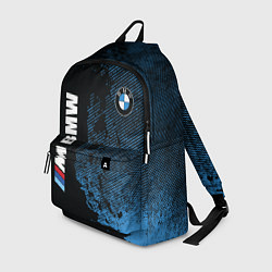 Рюкзак BMW M Series Синий Гранж, цвет: 3D-принт