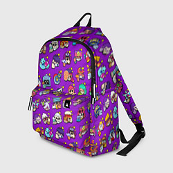 Рюкзак Особые редкие значки Бравл Пины фиолетовый фон Bra, цвет: 3D-принт