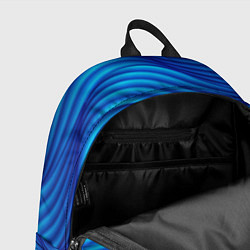 Рюкзак Синие абстрактные волны, цвет: 3D-принт — фото 2