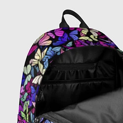 Рюкзак Витражные бабочки, цвет: 3D-принт — фото 2