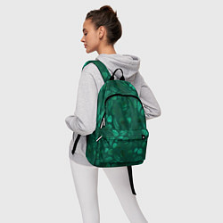 Рюкзак Яркие зеленые листья, цвет: 3D-принт — фото 2