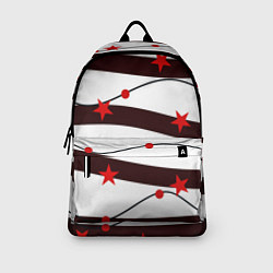 Рюкзак Красные Звезды На Волнах, цвет: 3D-принт — фото 2