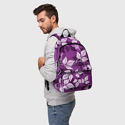 Рюкзак Фиолетовый вьюнок, цвет: 3D-принт — фото 2