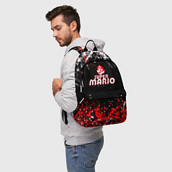 Рюкзак Super mario брызги красок, цвет: 3D-принт — фото 2
