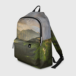 Рюкзак Горы, лес, небо, цвет: 3D-принт