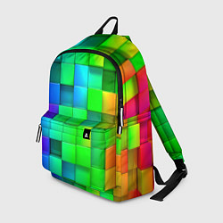 Рюкзак РАЗНОЦВЕТНЫЕ КУБИКИ MULTICOLORED CUBES, цвет: 3D-принт