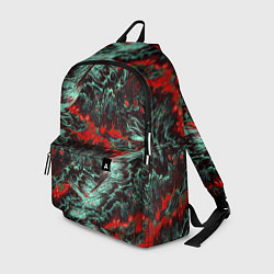 Рюкзак Красно-Белая Вулканическая Лава, цвет: 3D-принт