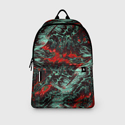 Рюкзак Красно-Белая Вулканическая Лава, цвет: 3D-принт — фото 2