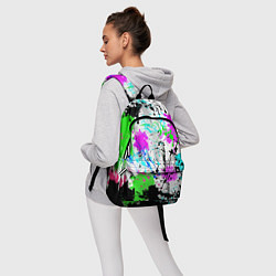 Рюкзак Неоновые разноцветные пятна и брызги красок, цвет: 3D-принт — фото 2