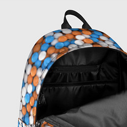 Рюкзак Глянцевые Разноцветные Шарики, цвет: 3D-принт — фото 2