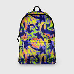 Рюкзак Пятнистый желто-фиолетовый узор, цвет: 3D-принт — фото 2