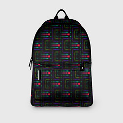 Рюкзак Яркие полосы на черном, цвет: 3D-принт — фото 2
