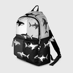 Рюкзак Стая акул - pattern, цвет: 3D-принт
