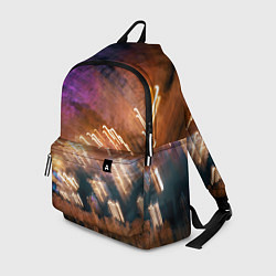 Рюкзак Неоновые огни и краска во тьме - Оранжевый, цвет: 3D-принт