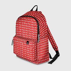 Рюкзак Красные сердечки паттерн, цвет: 3D-принт
