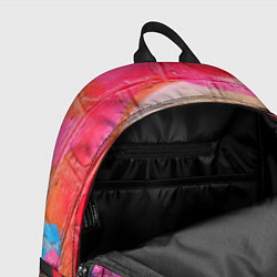 Рюкзак Скейтер Барт Симпсон на фоне стены с граффити, цвет: 3D-принт — фото 2