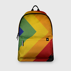 Рюкзак Абстрактные геометрические разноцветные треугольны, цвет: 3D-принт — фото 2