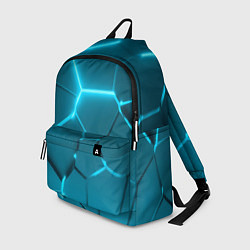 Рюкзак Ледяные неоновые геометрические плиты, цвет: 3D-принт