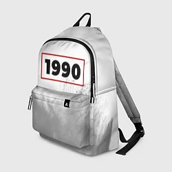 Рюкзак 1990 - в красной рамке на светлом, цвет: 3D-принт