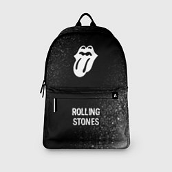 Рюкзак Rolling Stones glitch на темном фоне: символ, надп, цвет: 3D-принт — фото 2