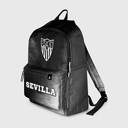 Рюкзак Sevilla sport на темном фоне: символ, надпись, цвет: 3D-принт