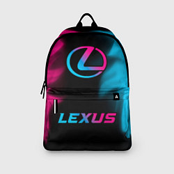 Рюкзак Lexus - neon gradient: символ, надпись, цвет: 3D-принт — фото 2