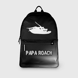 Рюкзак Papa Roach glitch на темном фоне: символ, надпись, цвет: 3D-принт — фото 2