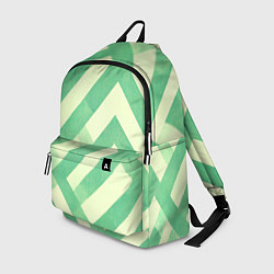 Рюкзак Зеленые геометрические узоры, цвет: 3D-принт