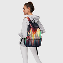 Рюкзак Яркие светящиеся осколки, цвет: 3D-принт — фото 2