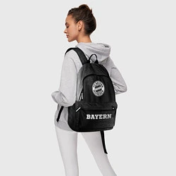 Рюкзак Bayern sport на темном фоне: символ, надпись, цвет: 3D-принт — фото 2