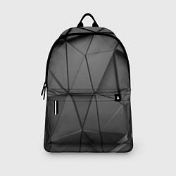 Рюкзак Треугольники серые, цвет: 3D-принт — фото 2