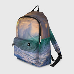Рюкзак Штормовая волна, накатывающая на берег, цвет: 3D-принт