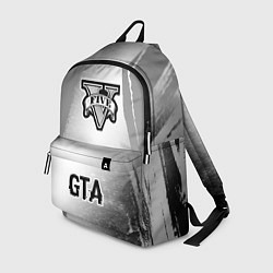 Рюкзак GTA glitch на светлом фоне: символ, надпись, цвет: 3D-принт