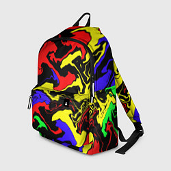 Рюкзак Яркие абстрактные краски, цвет: 3D-принт