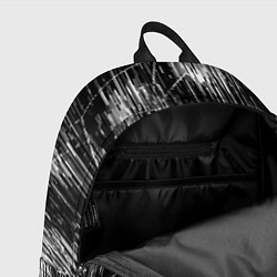 Рюкзак Черно-белые штрихи, зигзаг, цвет: 3D-принт — фото 2