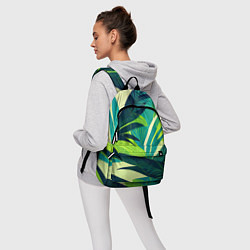 Рюкзак Яркие тропические листья пальмы, цвет: 3D-принт — фото 2
