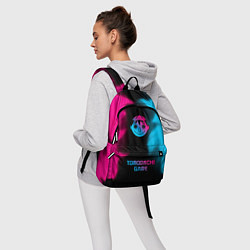 Рюкзак Tomodachi Game - neon gradient: символ, надпись, цвет: 3D-принт — фото 2