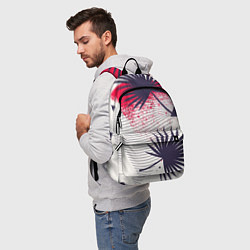 Рюкзак Треугольники и пальмы, цвет: 3D-принт — фото 2