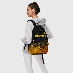 Рюкзак Benfica - gold gradient: символ сверху, цвет: 3D-принт — фото 2