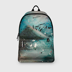 Рюкзак Абстрактный голубой туман, краски и блёстки, цвет: 3D-принт — фото 2