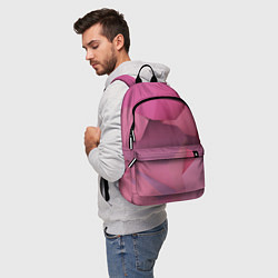 Рюкзак Розовые геометрические фигуры, цвет: 3D-принт — фото 2