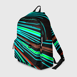 Рюкзак Расходящиеся неоновые лучи, цвет: 3D-принт