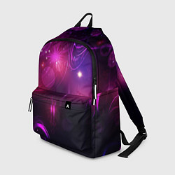 Рюкзак Фиолетовые неоновые блики, цвет: 3D-принт