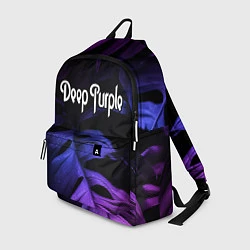 Рюкзак Deep Purple neon monstera, цвет: 3D-принт