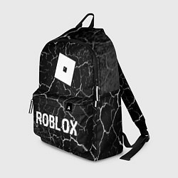 Рюкзак Roblox glitch на темном фоне: символ, надпись, цвет: 3D-принт
