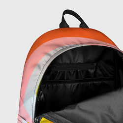 Рюкзак Красно-жёлто-оранжевый паттерн, цвет: 3D-принт — фото 2