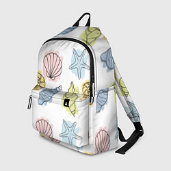 Рюкзак Морские обитатели, цвет: 3D-принт