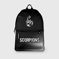 Рюкзак Scorpions glitch на темном фоне: символ, надпись, цвет: 3D-принт — фото 2